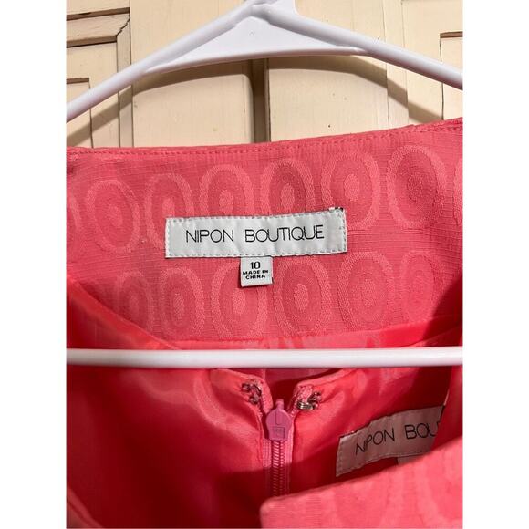 NWT Vintage Nipon Boutique 2 piece set outfit dress jacket pink size 10 Barbie - Picture 2 of 7